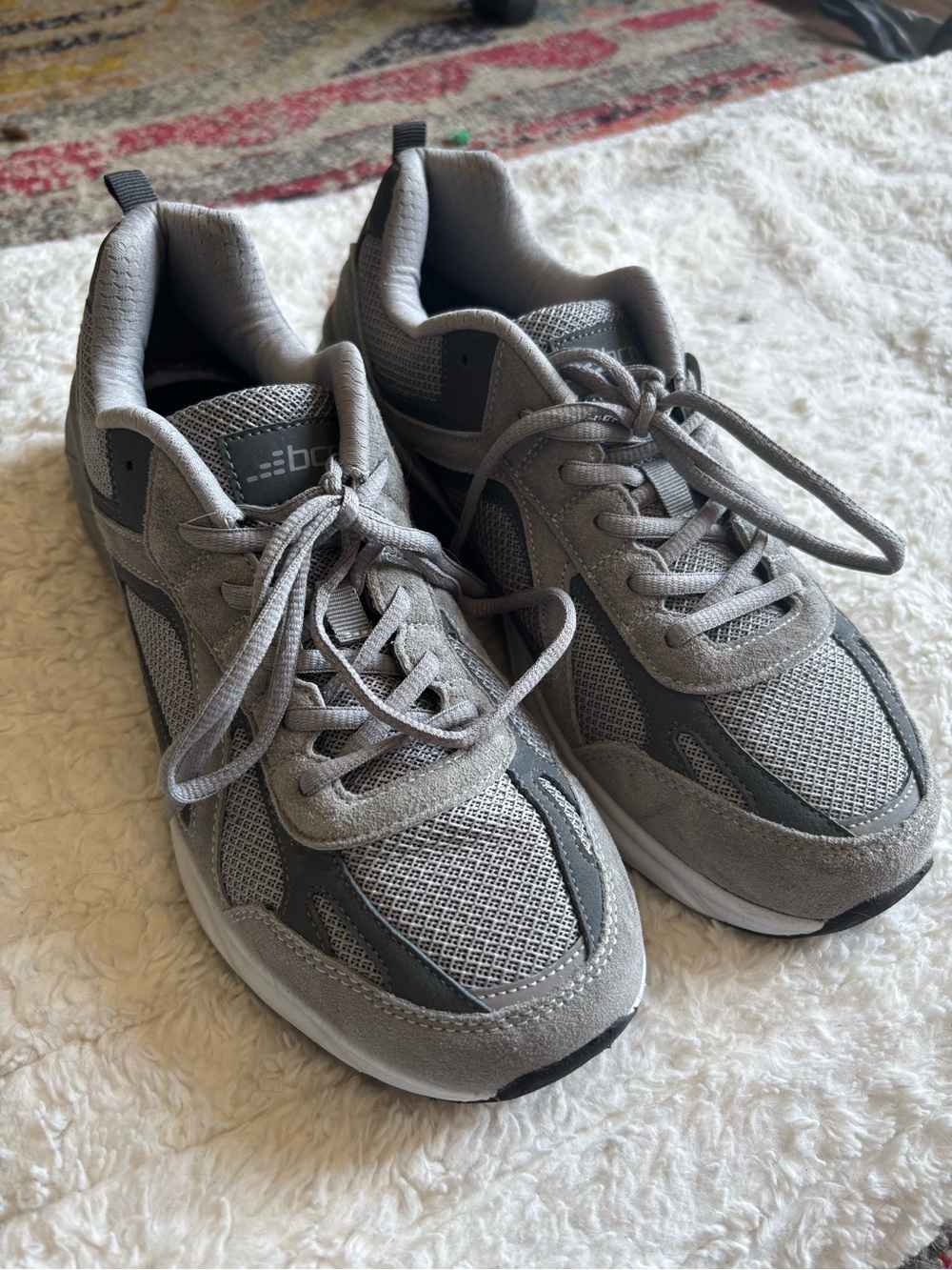 BCG Premium Walker 4.0 Walking Shoes Men's Size 11D Gray Memory Foam Comfort Sne